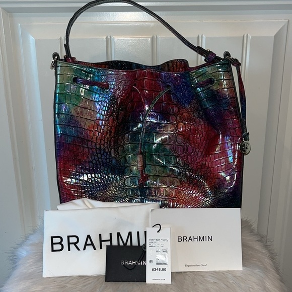 Stunning Melbourne Collection Argyle Marlowe Shoulder Bucket Bag *no strap - Picture 2 of 15